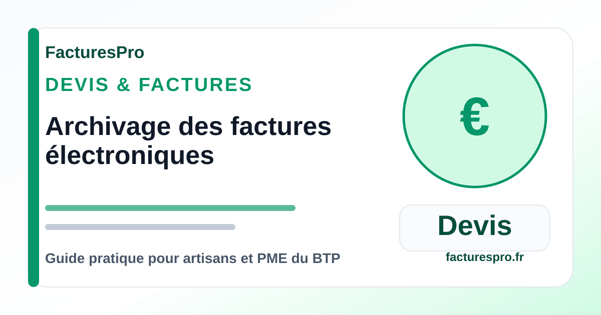 Archivage des factures électroniques : les points de conformité à vérifier