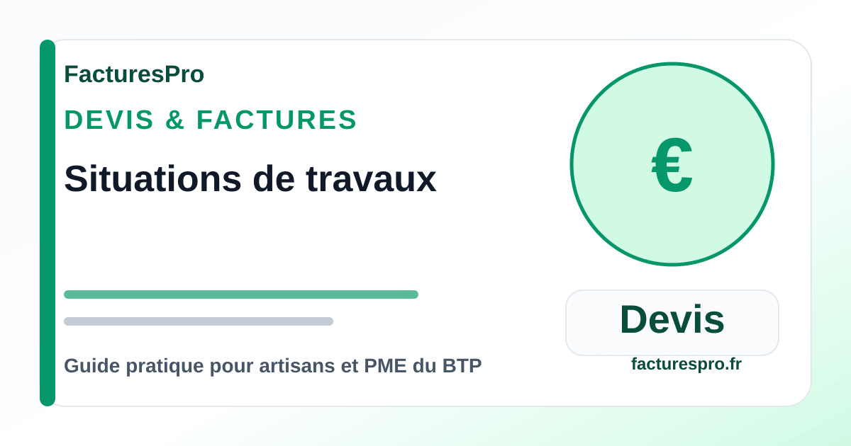 Situations de travaux : structurer la facturation sans perdre le fil du chantier