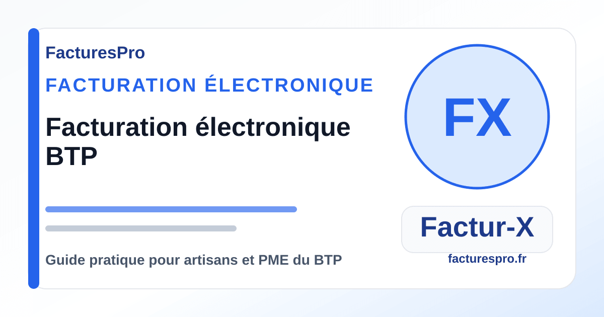 Facturation électronique BTP 2026 : calendrier et plan d’action