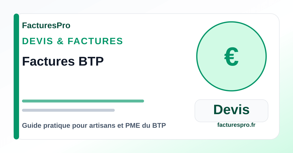Factures BTP : contrôle rapide des mentions avant envoi